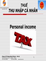 Luật thuế thu nhập cá nhân