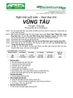 Nghĩ mát cuối tuần – Xem đua chó Vũng tàu