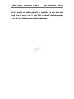 Nghiên cứu những thuận lợi và khó khăn cho việc phát triển ngành dịch vụ logistics tại Việt Nam? Liên hệ gắn với một doanh nghiệp cụ thể để làm rõ những thuận lợi và khó khăn này.