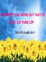Bài học môn kể chuyện lớp 4