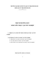 Quy định báo cáo thực tập