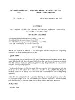 Quyết định phê duyệt đề án đạo tạo và phát triển nguồn nhân lực trong lĩnh vực năng lượng nguyên tử