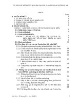 Các Festival du lịch biển 2007 và tác động của nó đối với sự phát triển du lịch biển Việt Nam