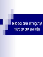 Theo dõi, giám sát học tập thực địa của sinh viên