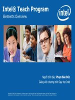 Chương trình Intel Teach Elements 
