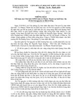 Kết luận của Chủ tịch UBND tỉnh Lê Phước Thanh tại buổi làm việc