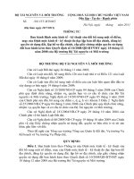 Ban hành Định mức kinh tế - kỹ thuật sửa đổi bổ sung một số điểm, mục của Định mức kinh tế - kỹ thuật đo đạc lập bản đồ địa chính