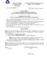 Thay người đại diện quản lý phần vốn góp tại  Công ty cổ phần Tư vấn đầu tư và Thương mại Nam Thanh  