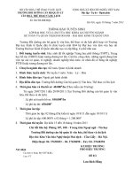 Thông báo tuyển sinh  lớp đại học vừa làm vừa học kế toán và quản trị kinh doanh