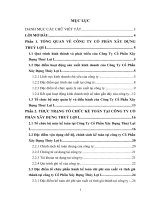 Thực trạng tổ chức kế toán tại Công ty cổ phần Xây Dựng Thuỷ Lợi 1