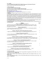 Quản trị doanh nghiệp nông nghiệp