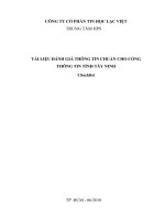 Tài liệu đánh giá thông tin chuẩn cho cổng thông tin tỉnh tây ninh