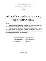 SALE CONTRACT bài tập giữa kì