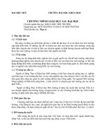 Chương trình giáo dục sau đại học ngành môi trường và bảo vệ môi trường