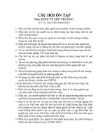 Câu hỏi ôn tập môn kinh tế môi trường 