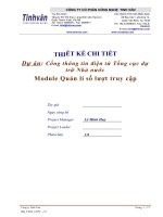 Cổng thông tin điện tử Tổng cục dự trữ Nhà nước Modue quản lí số lượt truy cập