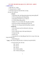 CẤU TRÚC ĐỀ KIỂM TRA HỌC KỲ II _MÔN TOÁN – KHỐI 9