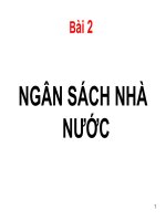 Bài Ngân sách nhà nước