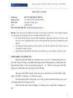 Bài tập môn quản trị hoạt động