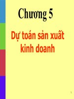 Dự toán sản xuất kinh doanh