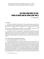 Công trình được xây đắp trong và ngoài kinh đô thăng long thời lý