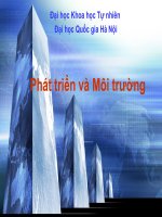 Phát triển và Môi trường 