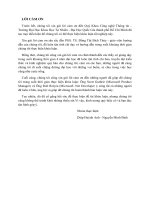 Tìm hiểu mô hình và ngôn ngữ đặc tả mô hình dòng công việc, ứng dụng trong thiết kế quy trình các nhiệp vụ quản lý đào tạo và xây dựng ứng dụng thử nghiệm kết hợp với công nghệ SOA