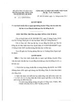 Quyết định ban hành chuẩn đầu ra ngoại ngữ không chuyên tiếng anh cho sinh viên đại học và cao đẳng hệ chính quy