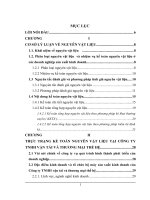 Kế toán nguyên vật liệu tại Công ty TNHH vận tải và thương mại thế hệ 