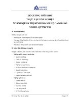 Đề cương môn học quản trị kinh doanh hệ cao đẳng