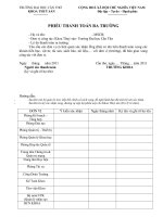 Phiếu thanh toán ra trường