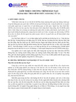 Giới thiệu chương trình đào tạo hệ đại học theo hình thức giáo dục từ xa