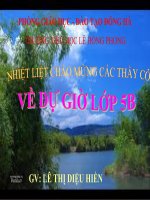 Bài học mở rộng vốn từ thiên nhiên