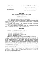 Quyết định Về việc ban hành Chế độ kế toán hành chính sự nghiệp