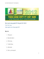 Toàn cảnh công nghệ thông tin truyền thông việt nam 2012