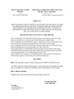 THU THẬP, QUẢN LÝ, KHAI THÁC VÀ SỬ DỤNG DỮ LIỆU VỀ TÀI NGUYÊN VÀ MÔI TRƯỜNG 