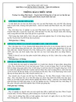 THÔNG BÁO CHIÊU SINH Trường Cao đẳng Phát thanh – Truyền hình II thông báo về việc mở các lớp đào tạo chuyên ngành phát thanh, truyền hình 