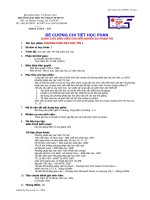 Đề cương chi tiết học phần phương pháp dạy học tin 1