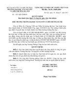 Quy định về công tác giáo viên chủ nhiệm