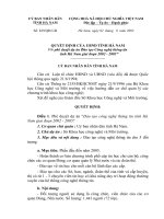 Quyết định phê duyệt dự án Đào tạo Công nghệ thông tin tỉnh hà nam giai đoạn 2002-2005