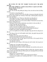 ĐỀ CƯƠNG ÔN THI TỐT NGHIỆP NGÀNH QUẢN TRỊ KINH DOANH