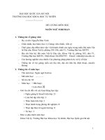 Đề cương môn học ngôn ngữ Fortran