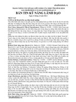 BẢN TIN KỸ NĂNG LÃNH ĐẠO