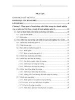 Phát triển hoạt động marketing Xuất khẩu đối với các Doanh nghiệp vừa và nhỏ ở Việt Nam trong điều kiện hội nhập kinh tế quốc tế