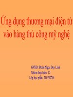 Ứng dụng thương mại điện tử vào hàng thủ công mỹ nghệ