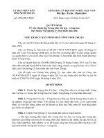 Quyết định Về việc thành lập Trung tâm Tin học - Công báo trực thuộc văn phòng UBND tỉnh