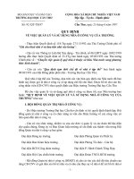 Quy định về việc quản lí và sử dụng nhà ở công vụ của trường