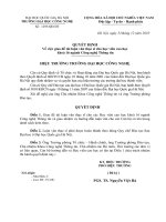 Quyết định Về việc giao đề tài luận văn thạc sĩ cho học viên cao học khóa 16 ngành Công nghệ thông tin