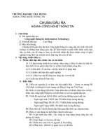 Chuẩn đầu ra công nghệ thông tin