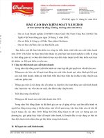 Báo cáo ban kiểm soát năm 2010 công ty cổ phần thực phẩm cholimex